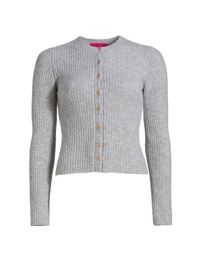 The Elder Statesman Women's Rib-Knit Cashmere-Silk Cardigan