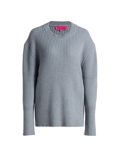 The Elder Statesman Women's Ribbed Cashmere Crewneck Sweater