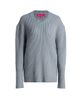 The Elder Statesman Women's Ribbed Cashmere Crewneck Sweater - 8