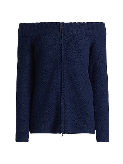 The Elder Statesman Women's Rosie Cashmere Off-the-Shoulder Cardigan