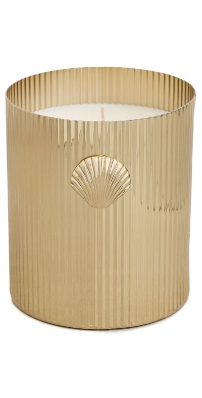 The Favorites The Favorites Cap Ferrat Fan Shell Design Candle Gold One
