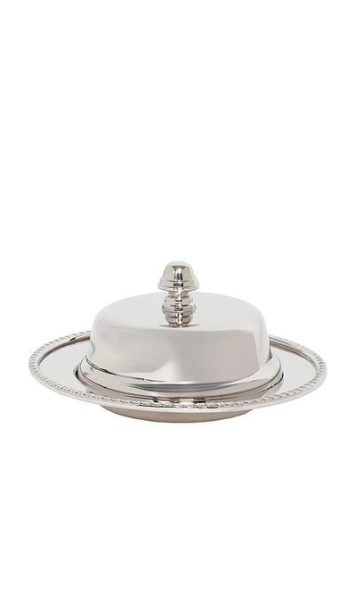 The Favorites The Favorites Parisian Butter Dish With Cover And Glass Nickel