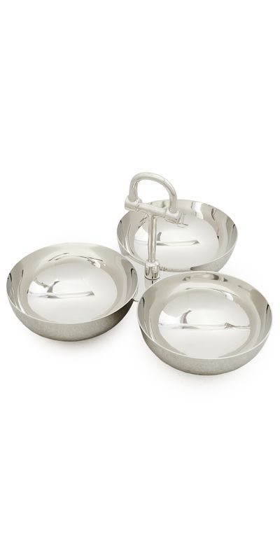 The Favorites The Favorites The Equestrian Trio Condiment Bowl Set Polished Nickel One