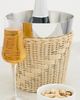 The Favorites The Favorites The Palmier Wine and Champagne Bucket Raffia and Polished Nickel One - 3