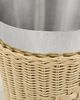 The Favorites The Favorites The Palmier Wine and Champagne Bucket Raffia and Polished Nickel One - 4