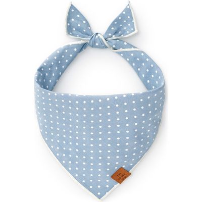 The Foggy Dog The Foggy Dog Chambray Dots Dog Bandana