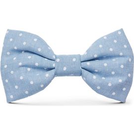 The Foggy Dog The Foggy Dog Chambray Dots Dog Bow Tie