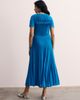 The Fold The Fold Allegra Stretch Knit Pleated Midi Dress - 3