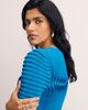 The Fold The Fold Allegra Stretch Knit Pleated Midi Dress - 5