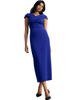 The Fold The Fold Bodycon Short Sleeve V-Neck Midi Dress - 1