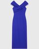 The Fold The Fold Bodycon Short Sleeve V-Neck Midi Dress - 2