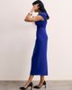 The Fold The Fold Bodycon Short Sleeve V-Neck Midi Dress - 3