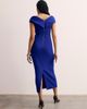 The Fold The Fold Bodycon Short Sleeve V-Neck Midi Dress - 5