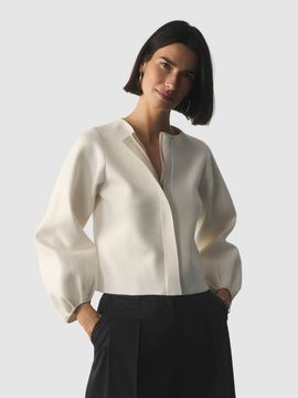 The Fold The Fold Candela Wool Blend Zip Up Jacket