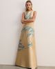 The Fold The Fold Embroidered Jacquard Maxi Gown Boat Neck - 1