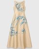 The Fold The Fold Embroidered Jacquard Maxi Gown Boat Neck - 2