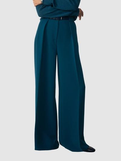 The Fold The Fold High-Rise Palazzo Trousers Wide-Leg Maxi