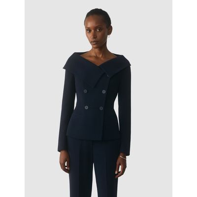 The Fold The Fold Lorelli Fold Collar Tailored Blazer