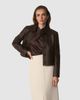 The Fold The Fold Orsini Leather Collard Jacket - 1