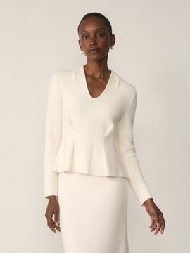 The Fold The Fold Roveta Cotton Blend Boucle Top