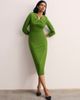 The Fold The Fold Sculpted Keyhole Midi Sheath Dress - 1