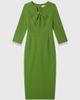 The Fold The Fold Sculpted Keyhole Midi Sheath Dress - 2