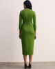 The Fold The Fold Sculpted Keyhole Midi Sheath Dress - 5
