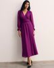The Fold The Fold Sculpted Silk Wrap Midi Dress - 1
