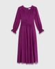 The Fold The Fold Sculpted Silk Wrap Midi Dress - 2