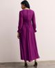 The Fold The Fold Sculpted Silk Wrap Midi Dress - 5