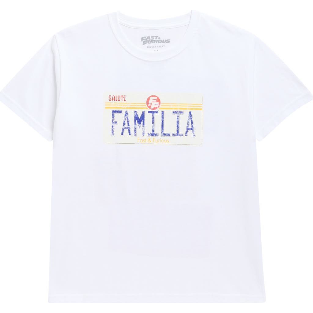 The Forecast Agency The Forecast Agency Kids' Fast and Furious License Plate Cotton Graphic T-Shirt