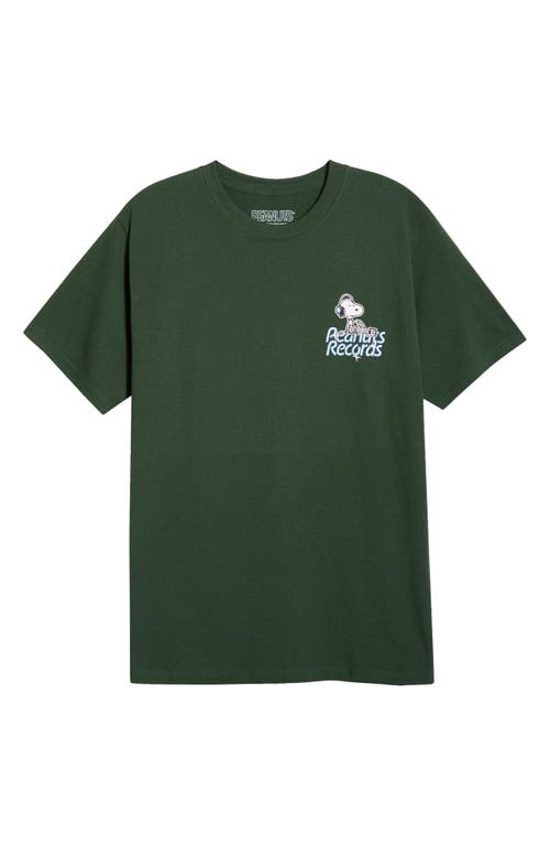 The Forecast Agency The Forecast Agency Peanuts® Records Cotton Graphic T-Shirt