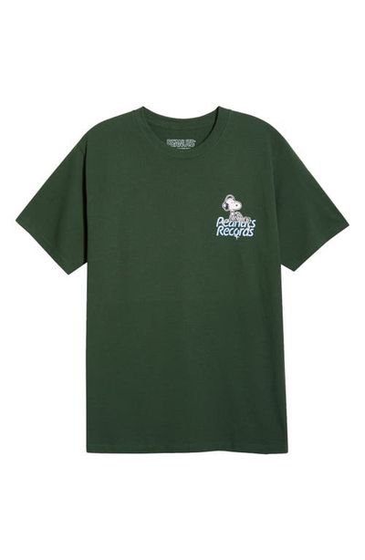 The Forecast Agency The Forecast Agency Peanuts® Records Cotton Graphic T-Shirt
