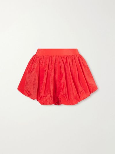 THE FRANKIE SHOP Alina gathered taffeta shorts