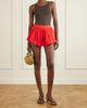 THE FRANKIE SHOP Alina gathered taffeta shorts - 2