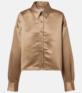 The Frankie Shop The Frankie Shop Arlen satin shirt