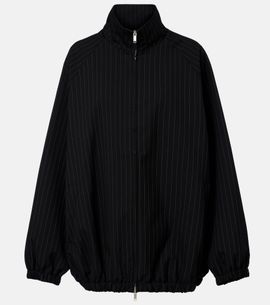 The Frankie Shop The Frankie Shop Baxter oversized pinstripe blouson jacket