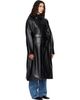 The Frankie Shop The Frankie Shop Black Calen Faux-Leather Trench Coat - 2