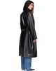 The Frankie Shop The Frankie Shop Black Calen Faux-Leather Trench Coat - 3