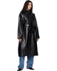 The Frankie Shop The Frankie Shop Black Calen Faux-Leather Trench Coat - 4