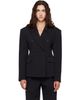 The Frankie Shop The Frankie Shop Black Doyer Cinched Blazer - 1