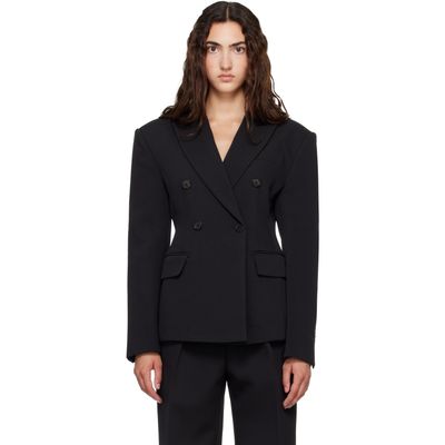 The Frankie Shop The Frankie Shop Black Doyer Cinched Blazer