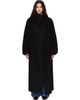 The Frankie Shop The Frankie Shop Black Leroy Funnel Neck Wool Coat - 1