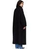 The Frankie Shop The Frankie Shop Black Leroy Funnel Neck Wool Coat - 3