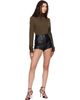 The Frankie Shop The Frankie Shop Black Loen Leather Shorts - 4