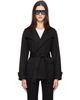 The Frankie Shop The Frankie Shop Black Tavea Belted Jacket - 1