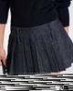 The Frankie Shop The Frankie Shop Blake pleated denim miniskirt - 4