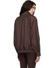 The Frankie Shop The Frankie Shop Brown Kelly Padded Bomber Jacket - 3