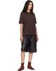 The Frankie Shop The Frankie Shop Burgundy Harper Soft Organic T-shirt - 4