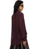 The Frankie Shop The Frankie Shop Burgundy Peri Georgette Shirt - 3
